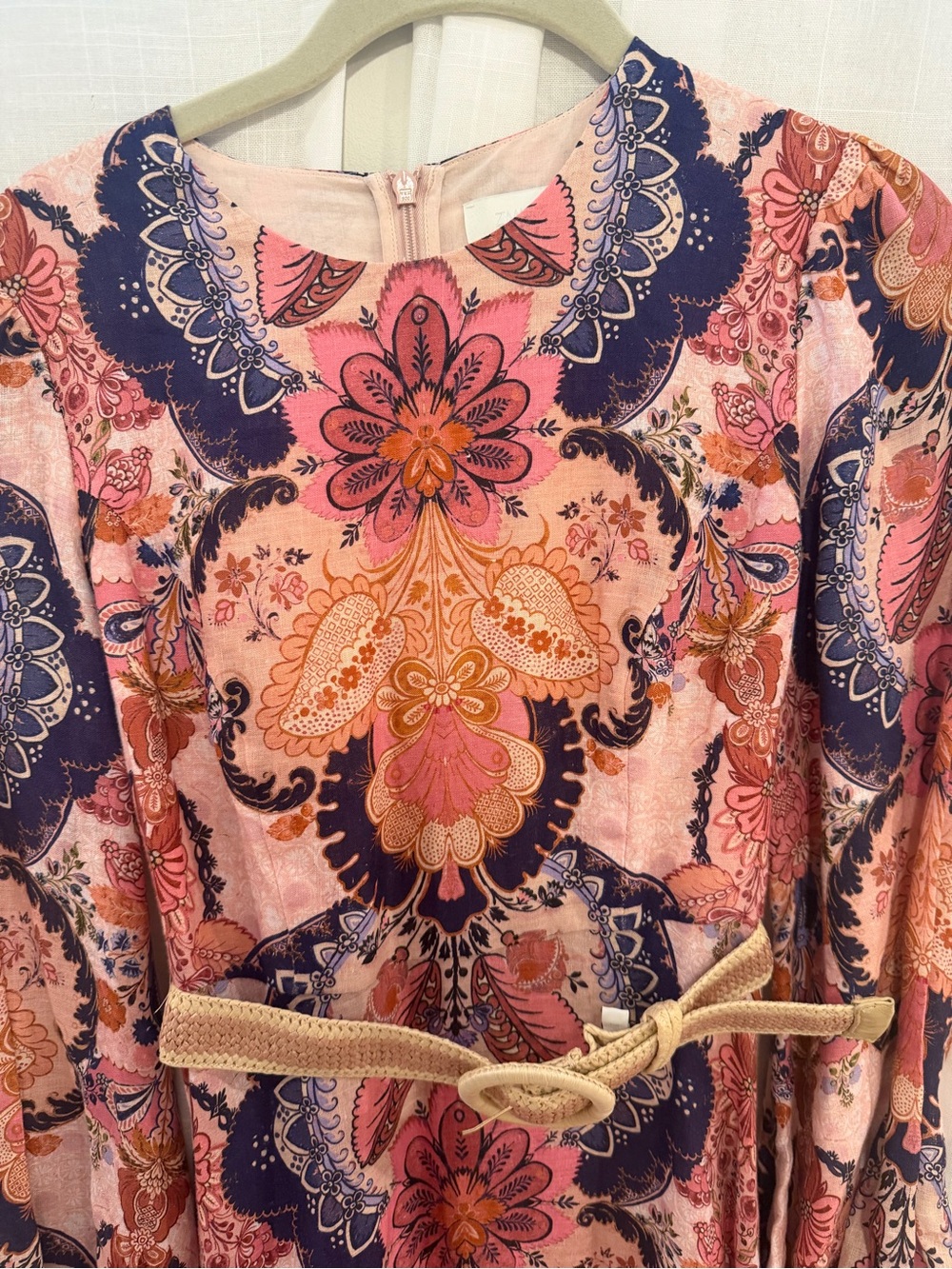 Zimmermann Laurel Long-sleeve Embroidered Midi Dress - Picture 7 of 9